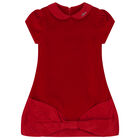 Girls Red Bow Dress, 1, hi-res